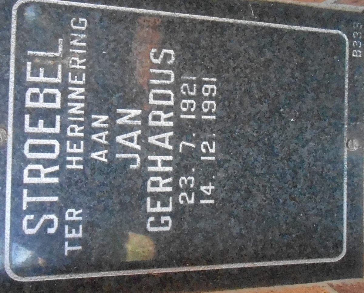 STROEBEL Jan Gerhardus 1921-1991
