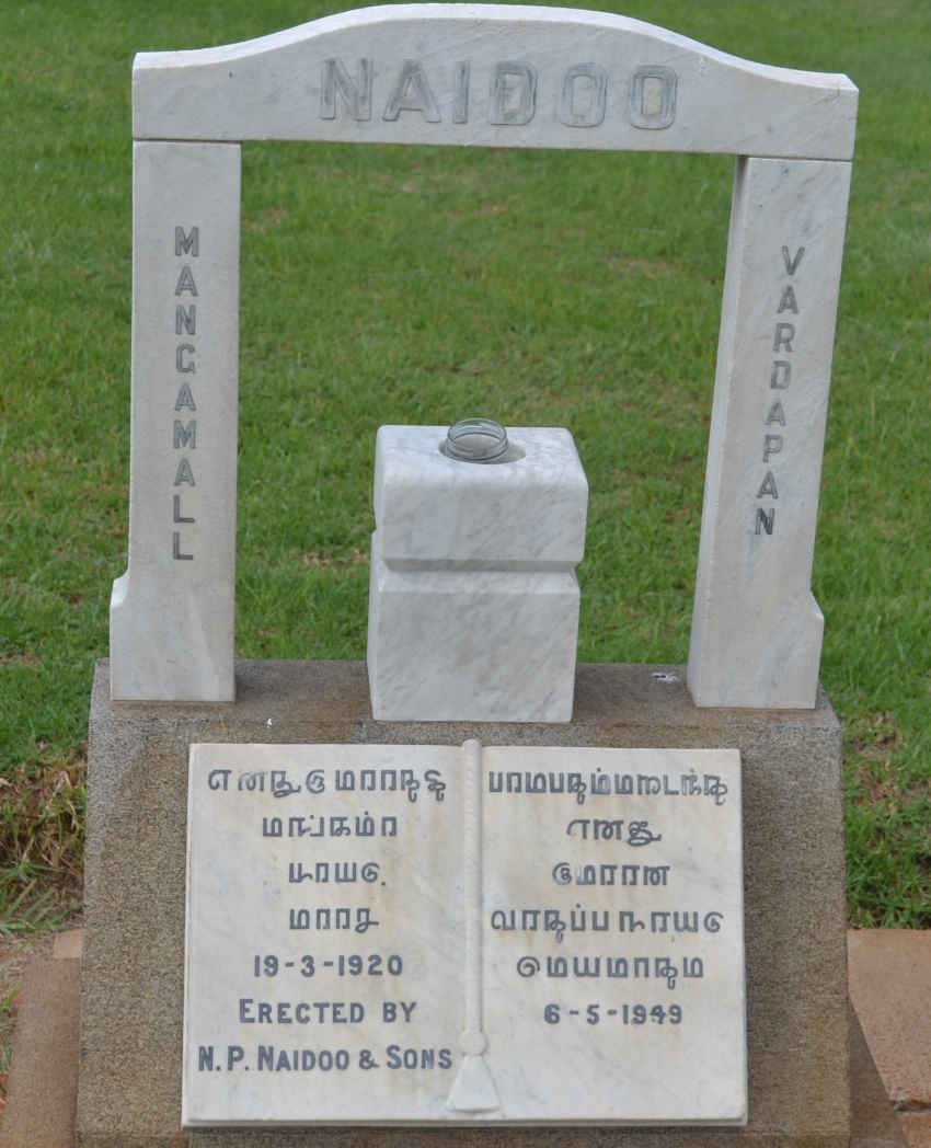 NAIDOO Mangamall Vardapan 1920-1949