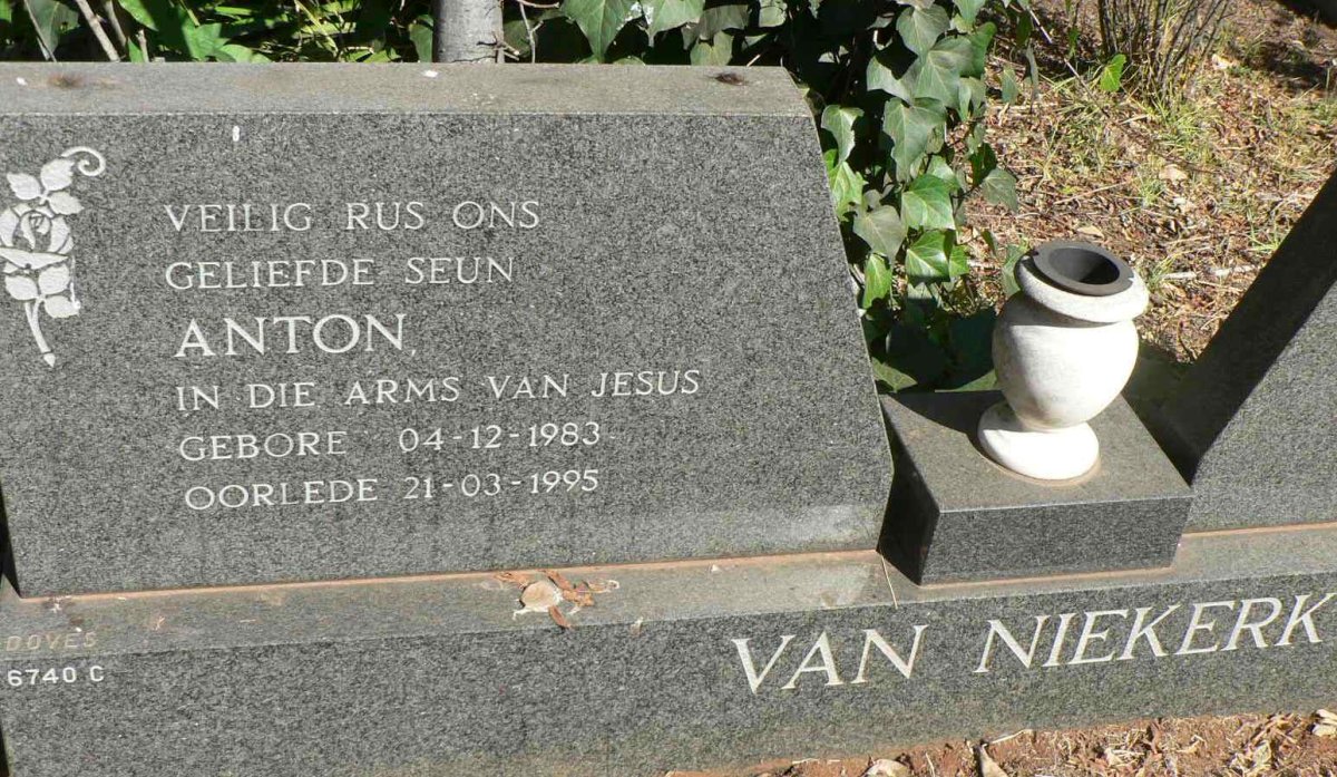 NIEKERK Anton, van 1983-1995