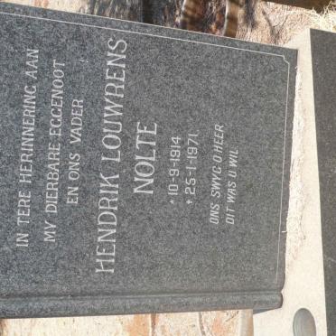 NOLTE Hendrik Louwrens 1914-1971