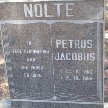 NOLTE Petrus Jacobus 1913-1966
