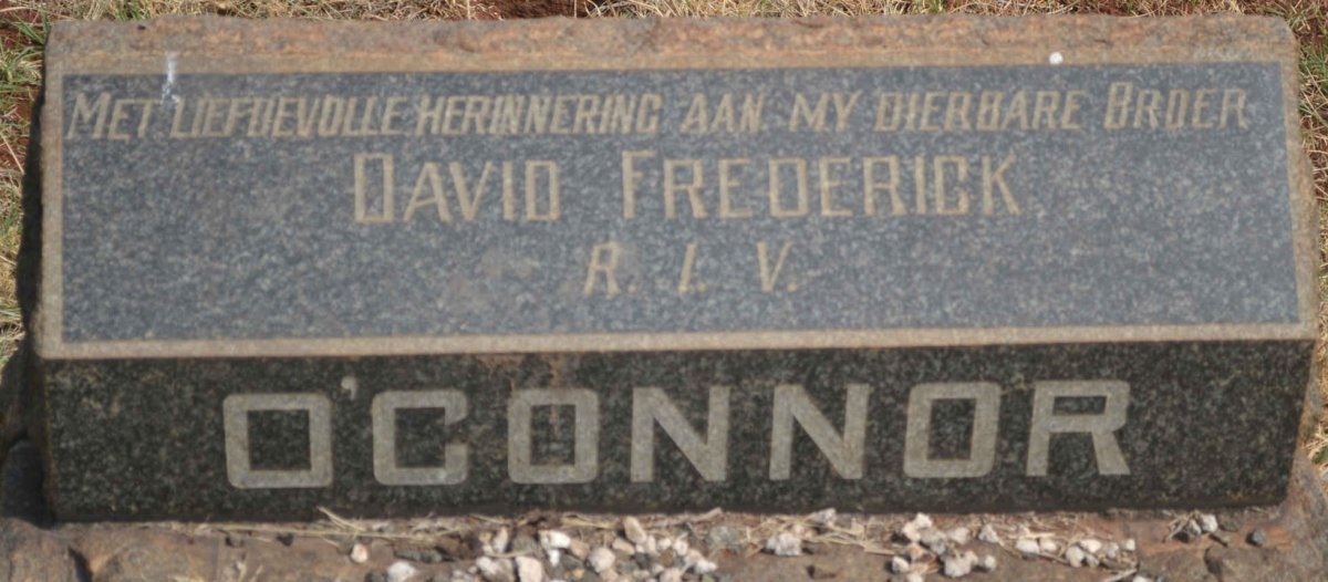 O'CONNOR David Frederick
