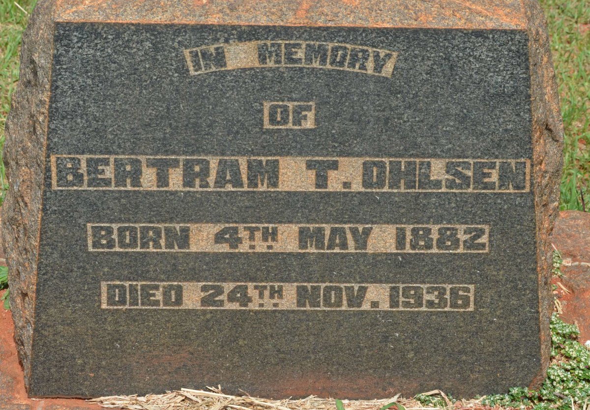 OHLSEN Bertram T. 1882-1936