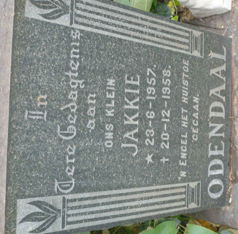 ODENDAAL Jakkie 1957-1958