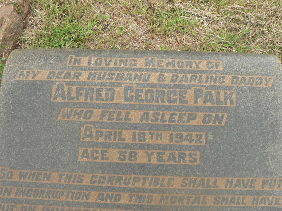 PALK Alfred George -1942