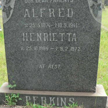 PERKINS Alfred 1874-1941 &amp; Henrietta 1884-1972