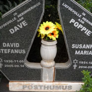 POSTHUMUS David Stefanus 1936-2005 &amp; Susanna Maria 1951-2014