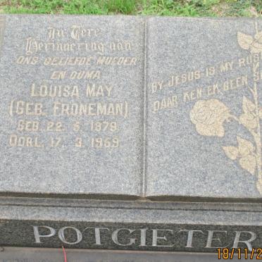 POTGIETER Louisa May nee FRONEMAN 1879-1959