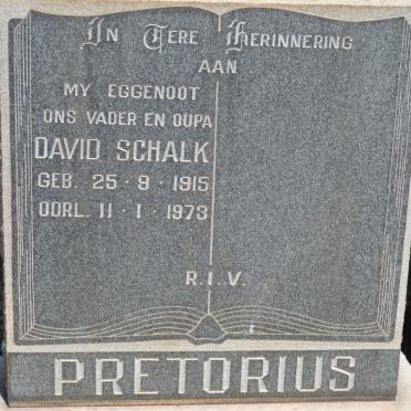 PRETORIUS David Schalk 1915-1973