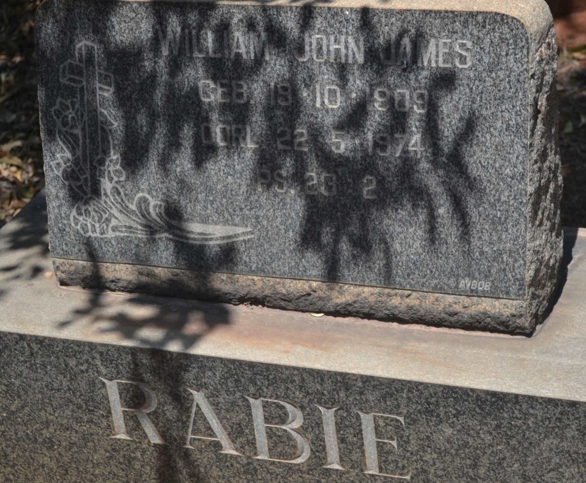 RABIE William John James 1909-1974