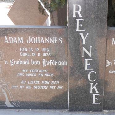 REYNECKE Adam Johannes 1916-1975 &amp; Maria Christina 1919-1983