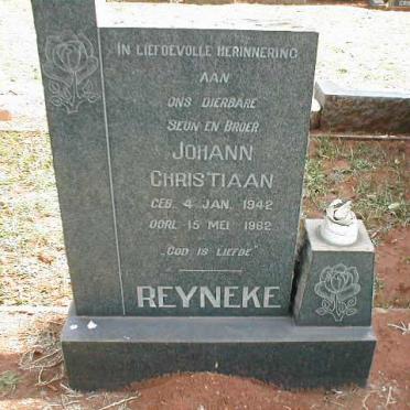 REYNEKE Johann Christiaan 1942-1962