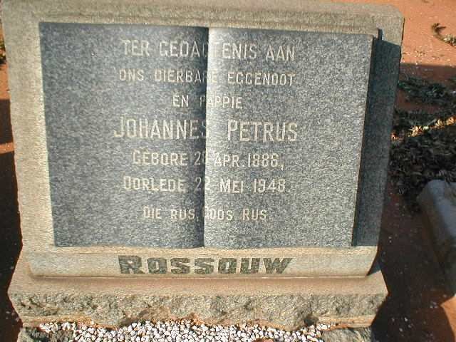 ROSSOUW Johannes Petrus 1886-1948