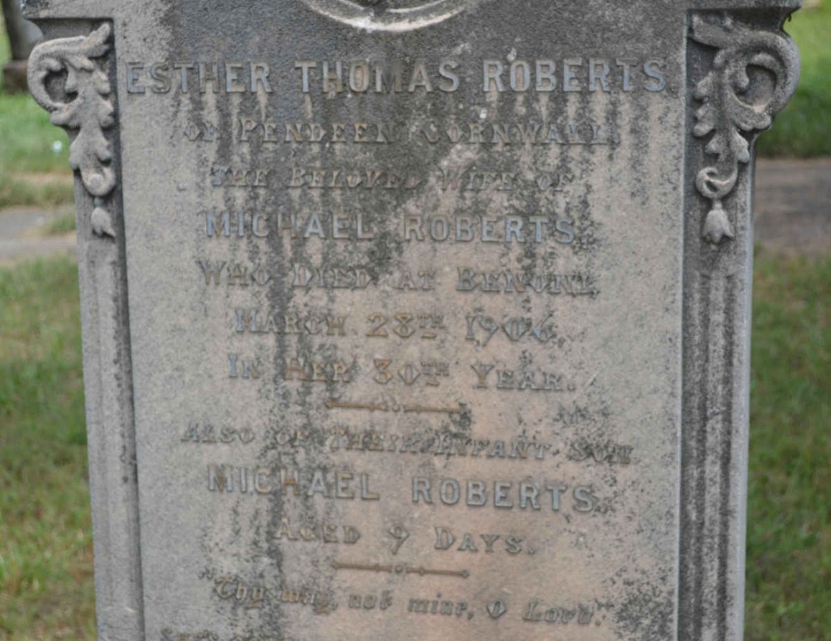 ROBERTS Esther Thomas -1906 :: ROBERTS Michael