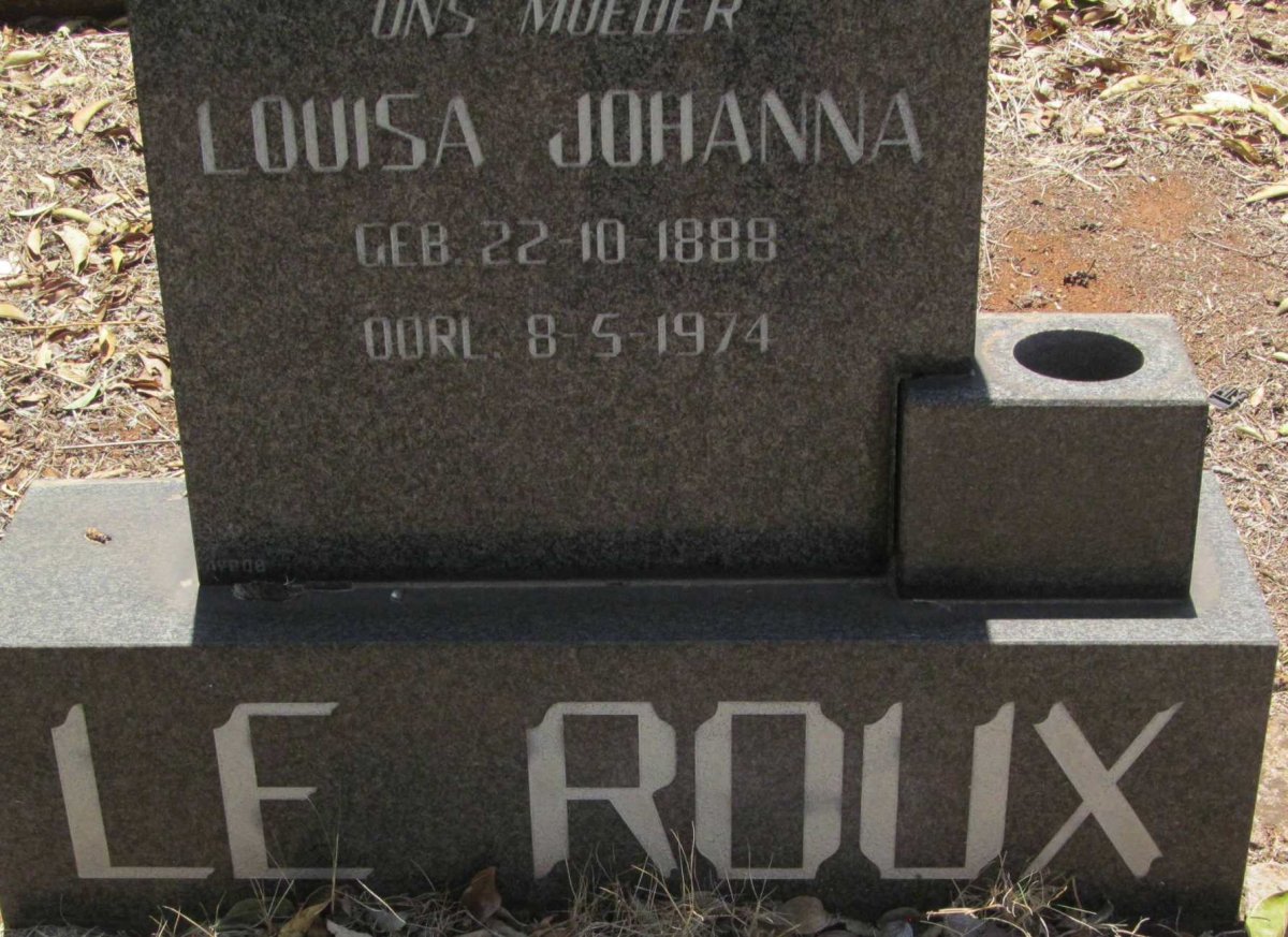 ROUX Louisa Johanna, le 1888-1974