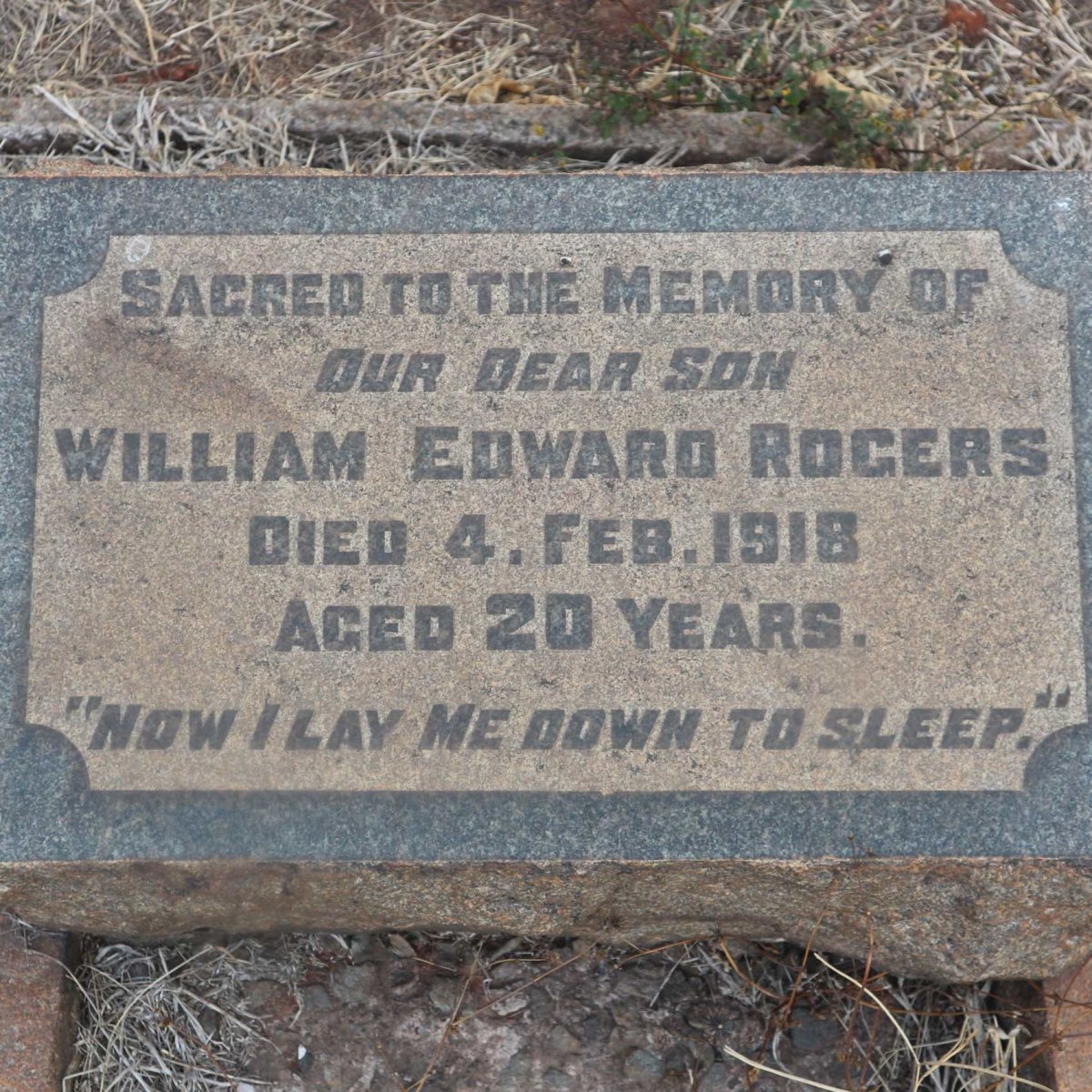 ROGERS William Edward -1918