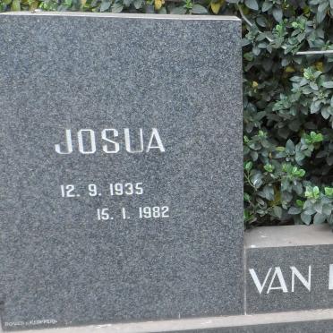 ROOYEN Josua, van 1935-1982