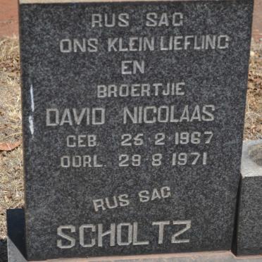 SCHOLTZ David Nicolaas 1967-1971