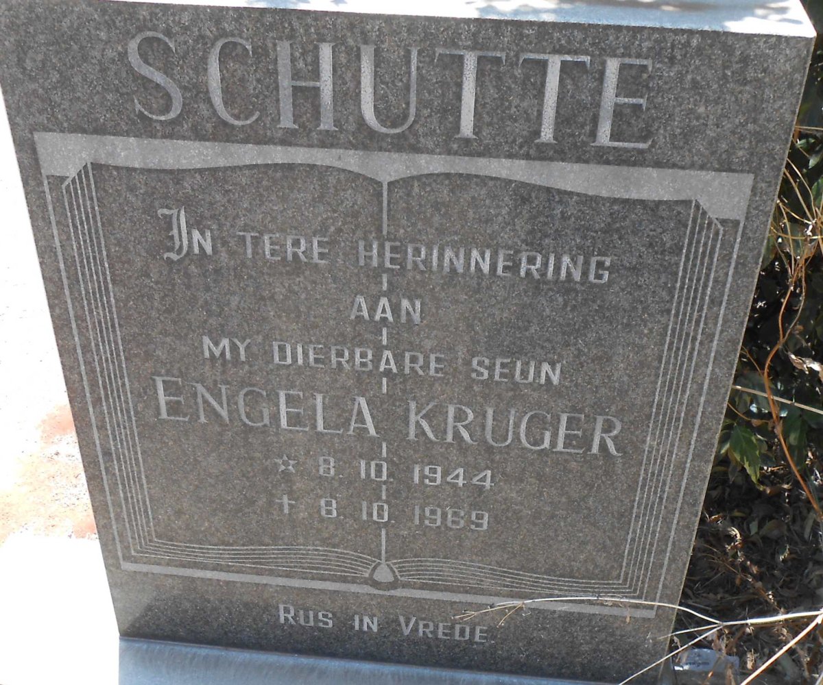 SCHUTTE Engela Kruger 1944-1969