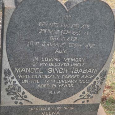 SINGH Mangel -1953