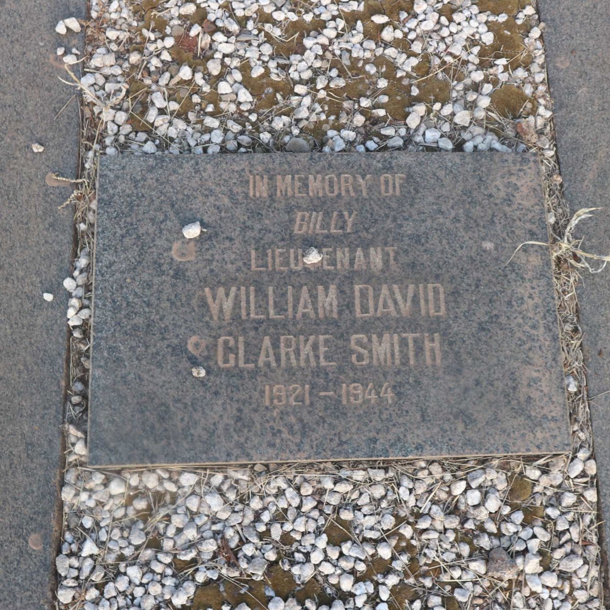 SMITH William David Clarke 1921-1944