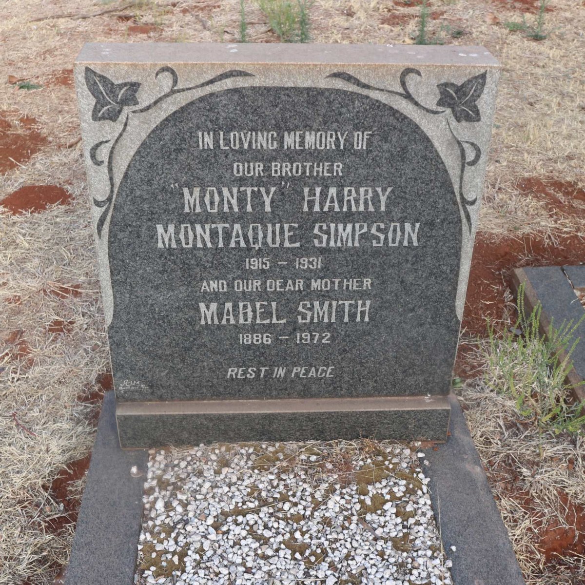 SMITH Mabel 1886-1972 :: SIMPSON Harry Montaque 1915-1931