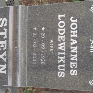 STEYN Johannes Lodewikus 1920-2004