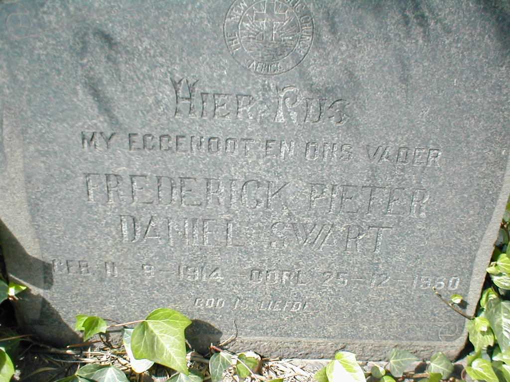 SWART Frederick Pieter Daniel 1914-1960