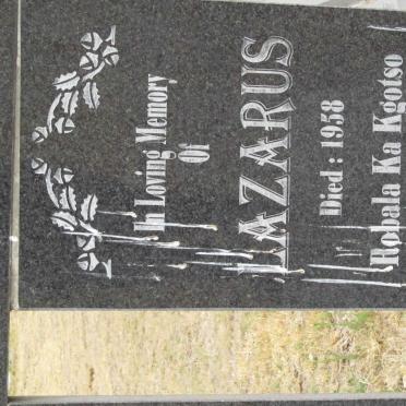 TSOABISI Lazarus -1958