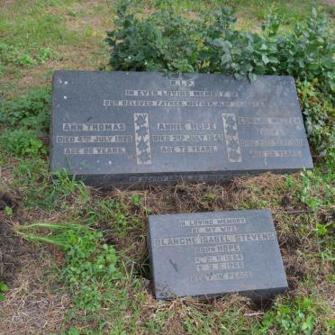 THOMAS Ann -1925 :: HOPE Edward Walter -1909 &amp; Annie -1941  :: STEVENS Blanche Isabel nee HOPE 1894-1966