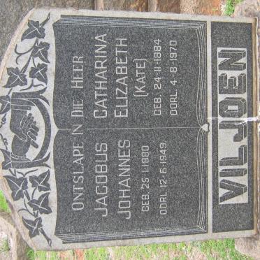 VILJOEN Jacobus Johannes 1880-1949 &amp; Catharina Elizabeth 1884-1970