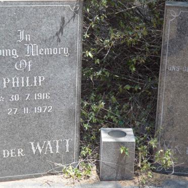 WATT Philip, van der 1916-1972 &amp; Francis 1924-1993