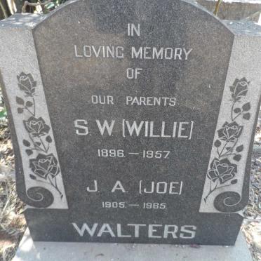 WALTERS S.W. 1896-1957 &amp; J.A. 1905-1965