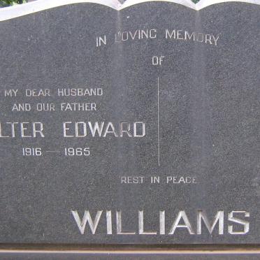 WILLIAMS Walter Edward 1916-1965