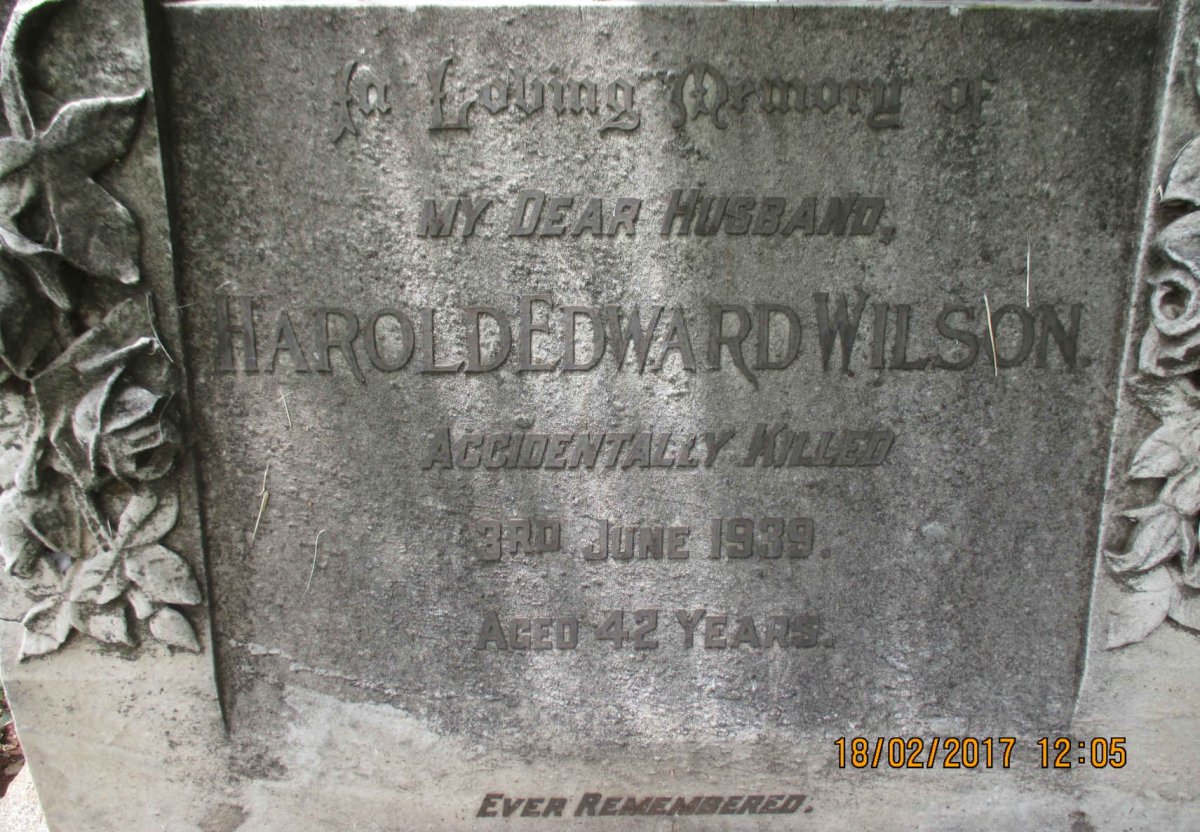 WILSON Harold Edward -1939