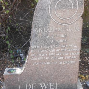 WET Abraham J.M., de 1910-1969