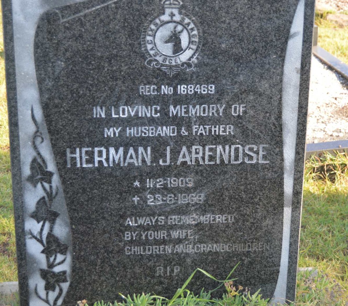 ARENDSE Herman J. 1909-1969