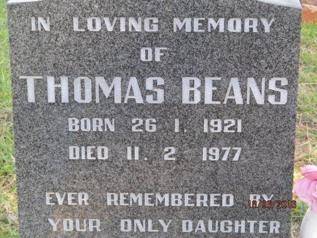 BEANS Thomas 1921-1977