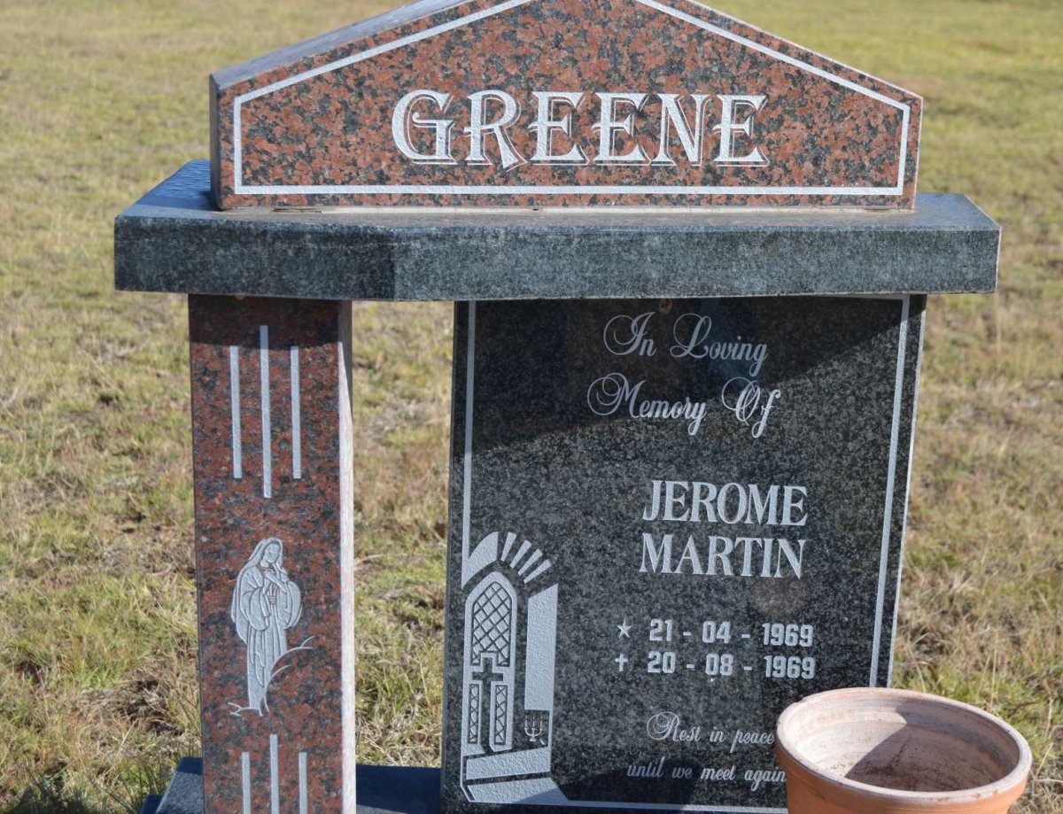 GREENE Jerome Martin 1969-1969