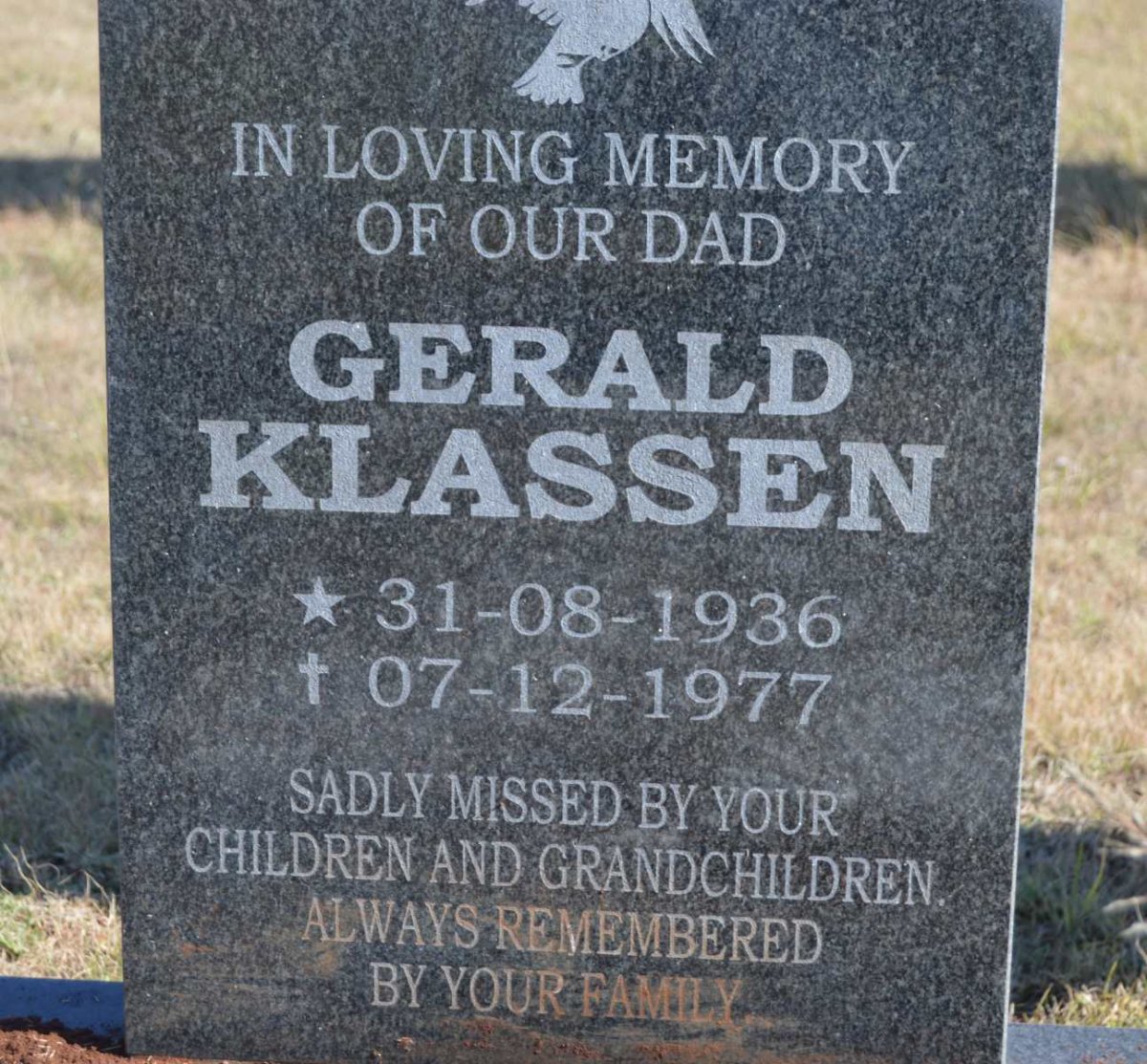 KLASSEN Gerald 1936-1977