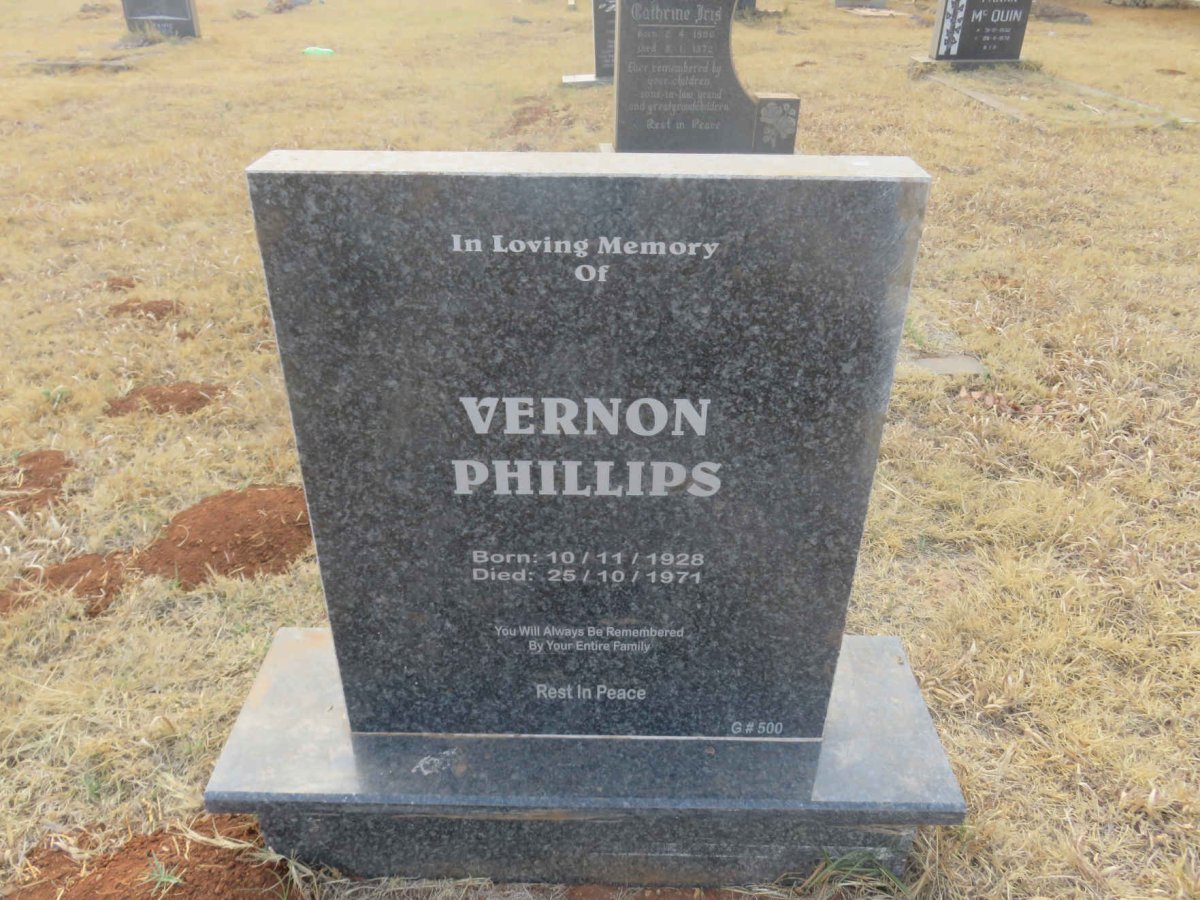 PHILLIPS Vernon 1928-1971