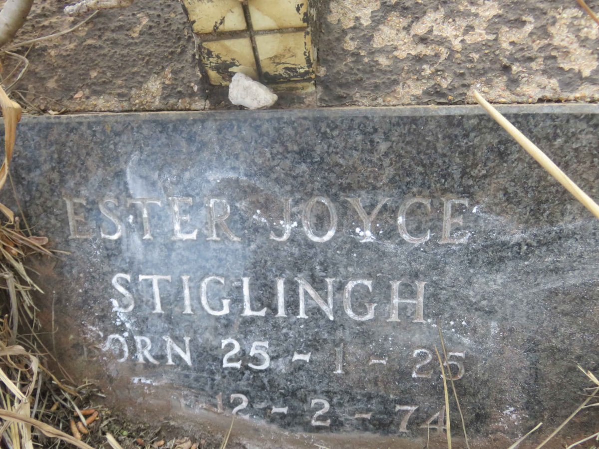 STIGLINGH Esther Joyce 1925-1974