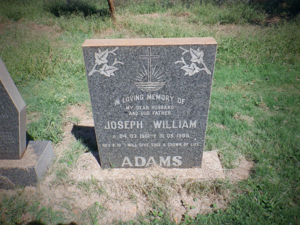 ADAMS Joseph William 1961-1988