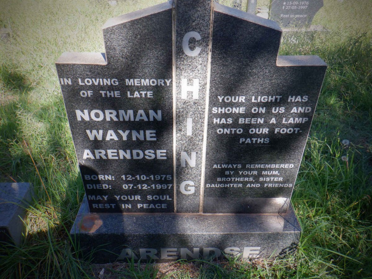 ARENDSE Norman Wayne 1975-1997