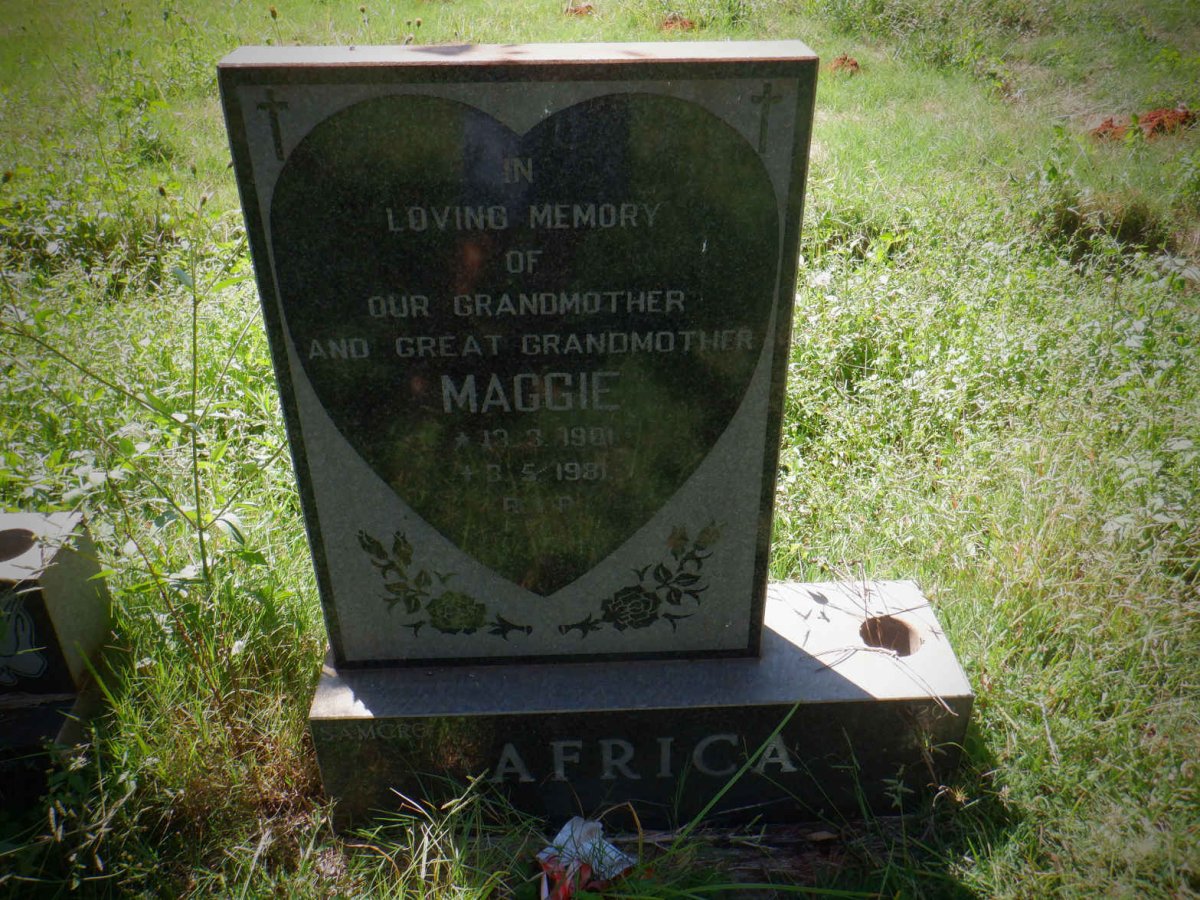 AFRICA Maggie 1901-1981