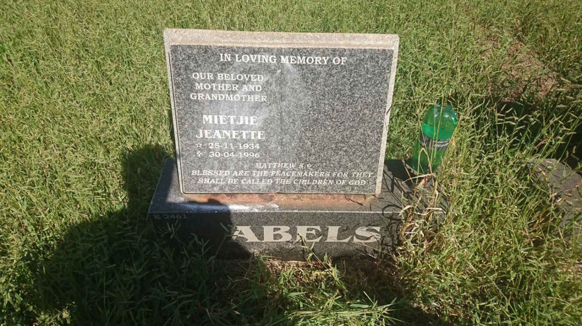 ABELS Mietjie Jeanette 1934-1996