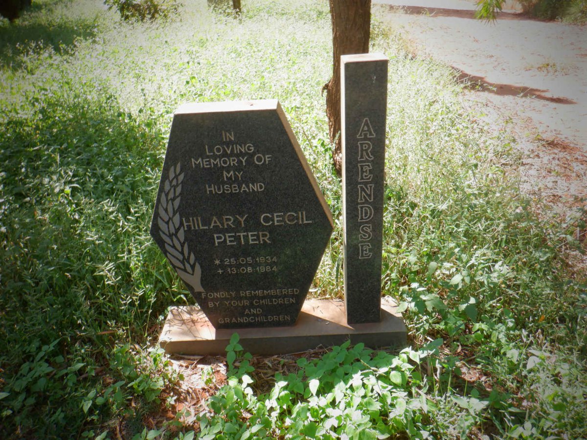 ARENDSE Hilary Cecil Peter 1934-1984