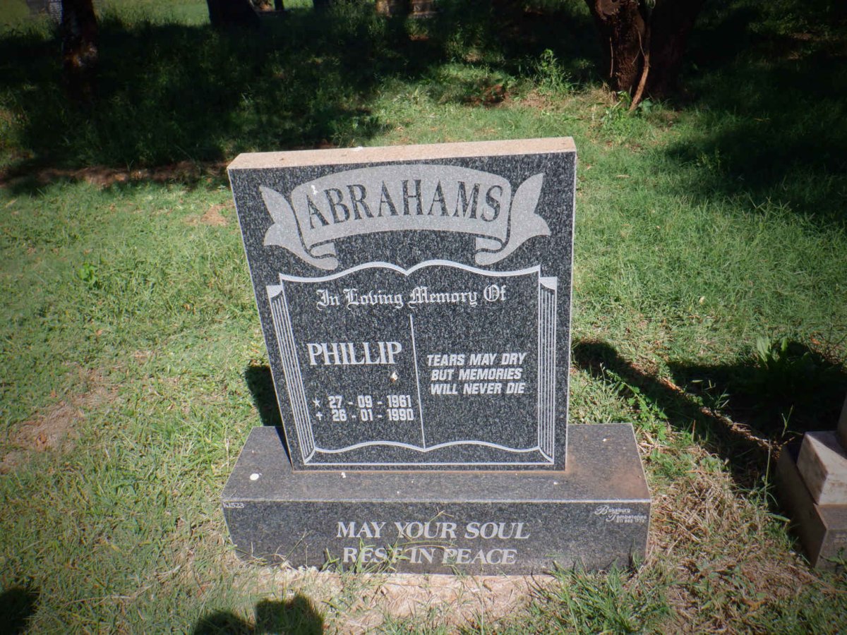 ABRAHAMS Phillip 1961-1990
