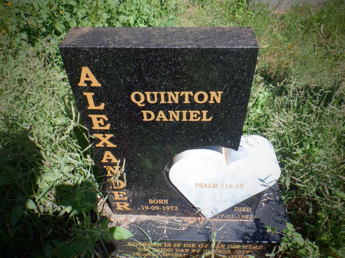 ALEXANDER Quinton Daniel 1973-1982
