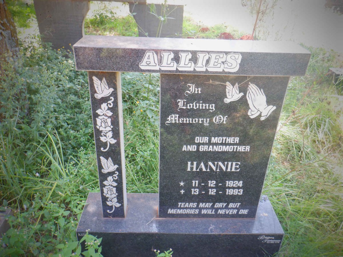 ALLIES Hannie 1924-1993